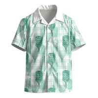 Aloha Hawaii Vintage Kahili Pa'a Lima Kid Hawaiian Shirt Palaka Print Mossy Teal LT7 - Polynesian Pride