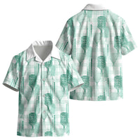 Aloha Hawaii Vintage Kahili Pa'a Lima Kid Hawaiian Shirt Palaka Print Mossy Teal LT7 - Polynesian Pride