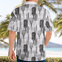 Aloha Hawaii Vintage Kahili Pa'a Lima Hawaiian Shirt Palaka Print Hinahina LT7 - Polynesian Pride