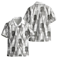 Aloha Hawaii Vintage Kahili Pa'a Lima Kid Hawaiian Shirt Palaka Print Hinahina LT7 - Polynesian Pride