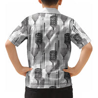 Aloha Hawaii Vintage Kahili Pa'a Lima Kid Hawaiian Shirt Palaka Print Hinahina LT7 - Polynesian Pride