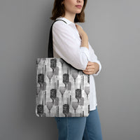 Aloha Hawaii Vintage Kahili Pa'a Lima Tote Bag Palaka Print Hinahina