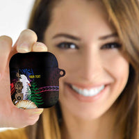 New Caledonia Kanaky Personalized AirPods Case Kagu Bird Emblem - Polynesian Pride