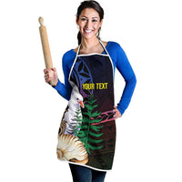 New Caledonia Kanaky Personalized Apron Kagu Bird Emblem LT7 - Polynesian Pride