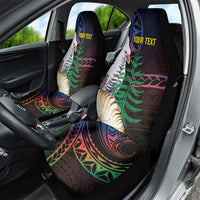 New Caledonia Kanaky Personalized Car Seat Cover Kagu Bird Emblem - Polynesian Pride