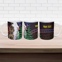 New Caledonia Kanaky Personalized Ceramic Mug Kagu Bird Emblem - Polynesian Pride