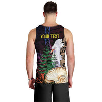 New Caledonia Kanaky Personalized Men Tank Top Kagu Bird Emblem - Polynesian Pride