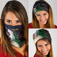 New Caledonia Kanaky Neck Gaiter Kagu Bird Emblem LT7