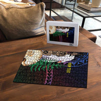 New Caledonia Kanaky Personalized Puzzle Kagu Bird Emblem - Polynesian Pride