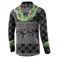 Hawai'i Paniolo Maile Twisted Lei Button Sweatshirt Obsidian Black