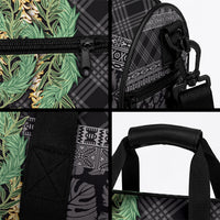 Hawai'i Paniolo Maile Twisted Lei Duffle Bag Obsidian Black