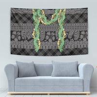 Hawai'i Paniolo Maile Twisted Lei Tapestry Obsidian Black