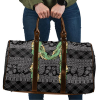 Hawai'i Paniolo Maile Twisted Lei Travel Bag Obsidian Black