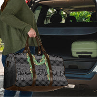 Hawai'i Paniolo Maile Twisted Lei Travel Bag Obsidian Black