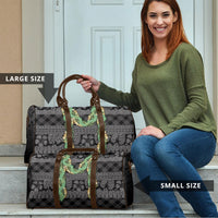 Hawai'i Paniolo Maile Twisted Lei Travel Bag Obsidian Black