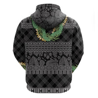 Hawai'i Paniolo Maile Twisted Lei Zip Hoodie Obsidian Black