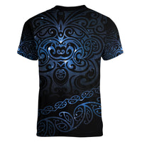 New Zealand Matariki Women V Neck T Shirt Cosmic Style LT7 - Polynesian Pride