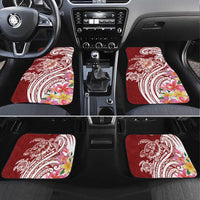 Aloha Hawaii Island Personalized Car Mats Crimson Dreamy Turtle