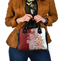 Aloha Hawaii Island Personalized Shoulder Handbag Crimson Dreamy Turtle