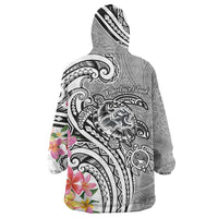 Aloha Kahoolawe Island Personalized Wearable Blanket Hoodie Ashen Dreamy Turtle