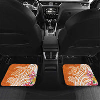 Aloha Lanai Island Personalized Car Mats Orange Dreamy Turtle