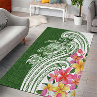 Aloha Molokai Island Personalized Area Rug Sage Dreamy Turtle