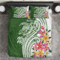 Aloha Molokai Island Personalized Bedding Set Sage Dreamy Turtle