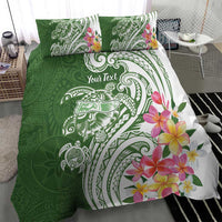 Aloha Molokai Island Personalized Bedding Set Sage Dreamy Turtle