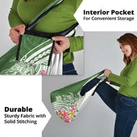 Aloha Molokai Island Personalized Grocery Bag Sage Dreamy Turtle