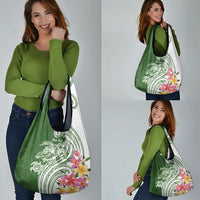 Aloha Molokai Island Personalized Grocery Bag Sage Dreamy Turtle