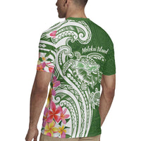 Aloha Molokai Island Personalized Rugby Jersey Sage Dreamy Turtle