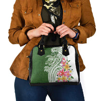 Aloha Molokai Island Personalized Shoulder Handbag Sage Dreamy Turtle