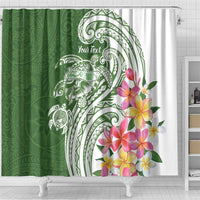 Aloha Molokai Island Personalized Shower Curtain Sage Dreamy Turtle