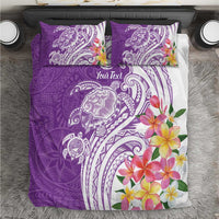 Aloha Kauai Island Personalized Bedding Set Lilac Dreamy Turtle