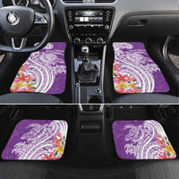 Aloha Kauai Island Personalized Car Mats Lilac Dreamy Turtle