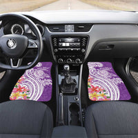 Aloha Kauai Island Personalized Car Mats Lilac Dreamy Turtle