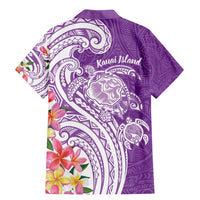 Aloha Kauai Island Personalized Family Matching Mermaid Dress and Hawaiian Shirt Lilac Dreamy Turtle