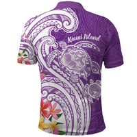 Aloha Kauai Island Personalized Polo Shirt Lilac Dreamy Turtle