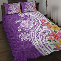 Aloha Kauai Island Personalized Quilt Bed Set Lilac Dreamy Turtle