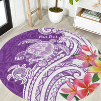 Aloha Kauai Island Personalized Round Carpet Lilac Dreamy Turtle LT7 Lilac - Polynesian Pride
