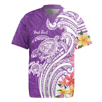 Aloha Kauai Island Personalized Rugby Jersey Lilac Dreamy Turtle