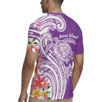 Aloha Kauai Island Personalized Rugby Jersey Lilac Dreamy Turtle