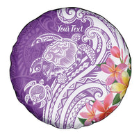 Aloha Kauai Island Personalized Spare Tire Cover Lilac Dreamy Turtle