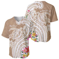 Aloha Ni’ihau Island Personalized Baseball Jersey Beige Dreamy Turtle