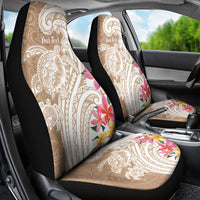 Aloha Ni’ihau Island Personalized Car Seat Cover Beige Dreamy Turtle