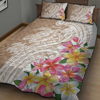Aloha Ni’ihau Island Personalized Quilt Bed Set Beige Dreamy Turtle