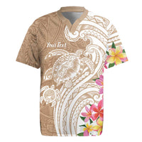 Aloha Ni’ihau Island Personalized Rugby Jersey Beige Dreamy Turtle