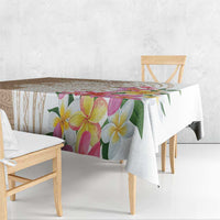 Aloha Ni’ihau Island Personalized Tablecloth Beige Dreamy Turtle