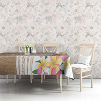 Aloha Ni’ihau Island Personalized Tablecloth Beige Dreamy Turtle