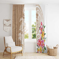 Aloha Ni’ihau Island Personalized Window Curtain Beige Dreamy Turtle